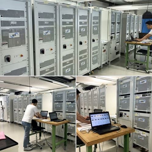 Factory Acceptance Test of a High-power Grid Simulator / Battery Simulator
