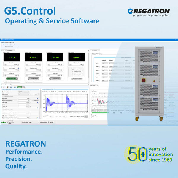 Boost your productivity with REGATRON's PC software G5.Control – it's included, free of charge!