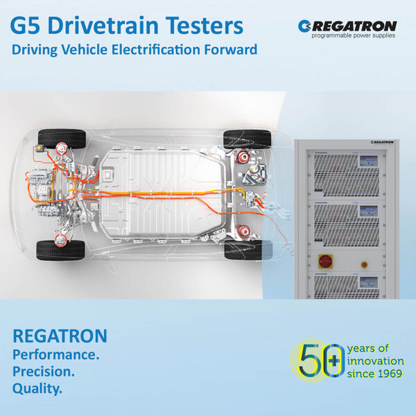 Driving Vehicle Electrification Forward with REGATRON’s Drivetrain Tester Series G5.DT