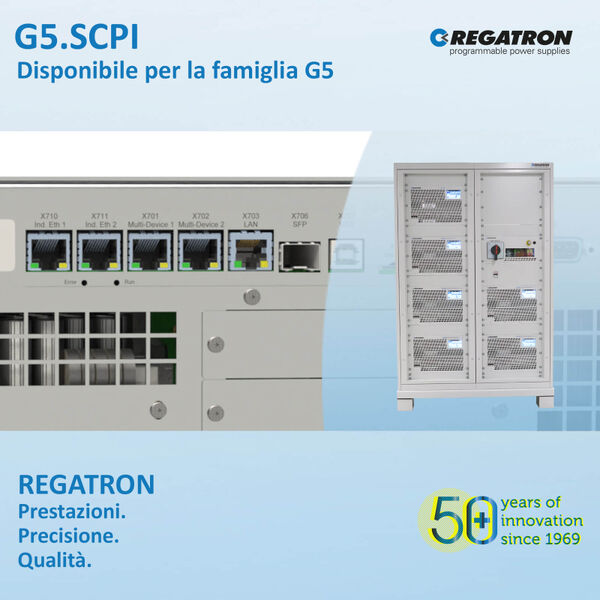 Presentazione dell'interfaccia G5.SCPI disponibile per la famiglia G5 di REGATRON