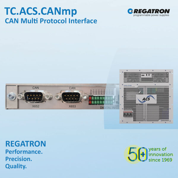 New configurable CAN Interface TC.ACS.CANmp for TC.ACS Grid Simulators