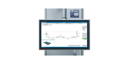 Touchscreen-Steuerung für Schwenkbiegemaschinen