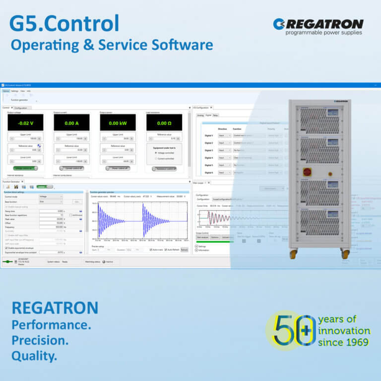 Boost your Productivity with REGATRON’s PC Software G5.Control – It’s included, Free of Charge!