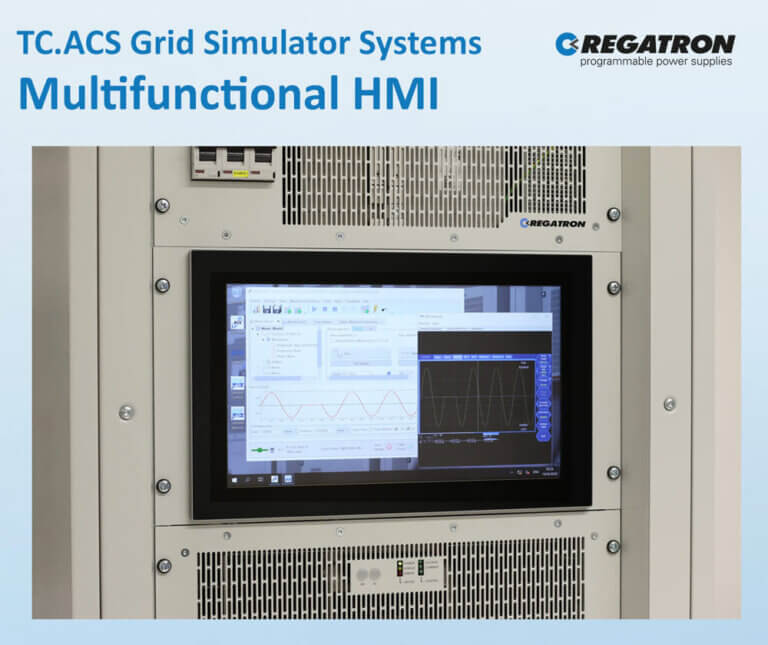 REGATRON Steps Ahead with a Multifunctional HMI for TC.ACS Grid Simulator Systems